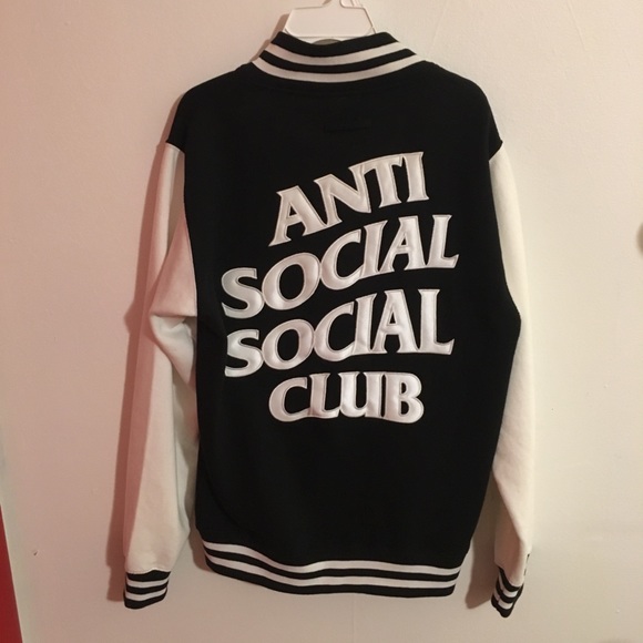 anti social social club letterman jacket